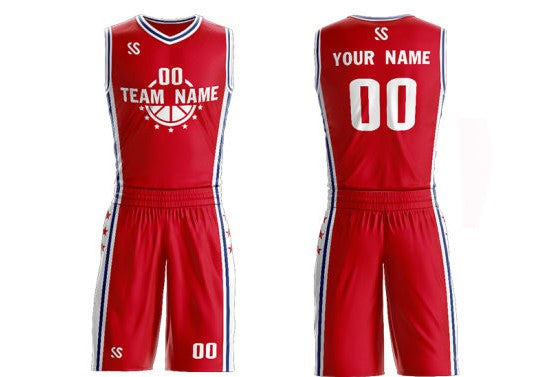 custom printed Basketball Uniform