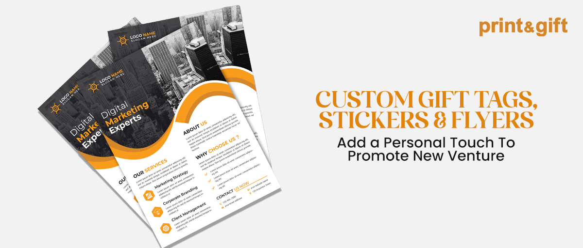 Custom Gift Tags, Stickers & Flyers: Add a Personal Touch To Promote New Venture