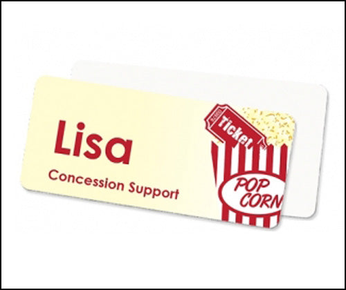 
                  
                    popcorn name badge
                  
                
